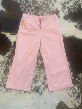 a.n.a Light Pink Cropped Wide-Leg Pants